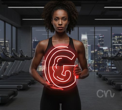 Custom Neon | G Neon Sign | 18x17 Inches | Red Color Stylish Decorative Light