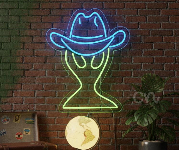 Custom Neon | Neon Flex Alien Moon Sign | 22x18