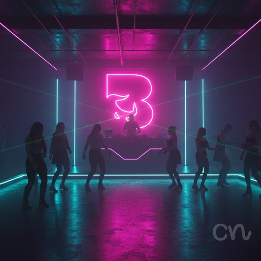 Custom Neon | 3 Neon Sign | 20x17 | Hot Pink Neon Sign for Home and Party Decor