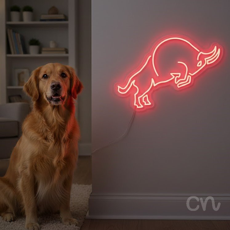Custom Neon | Bull Outline Neon Sign | 17x24 | Red Neon Sign for Home Bar Decor 2