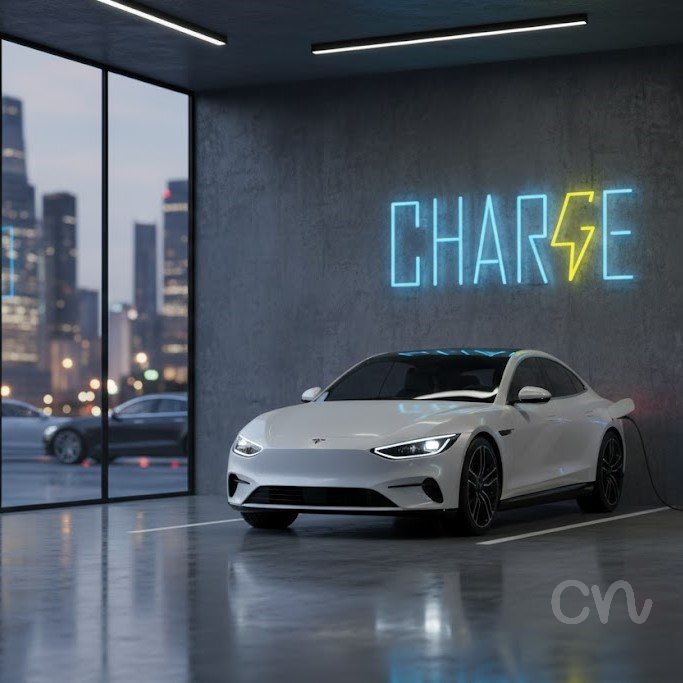 Custom Neon | Charge Neon Sign | 10x24 | Ice Blue and Neon Yellow Bright Colors 2