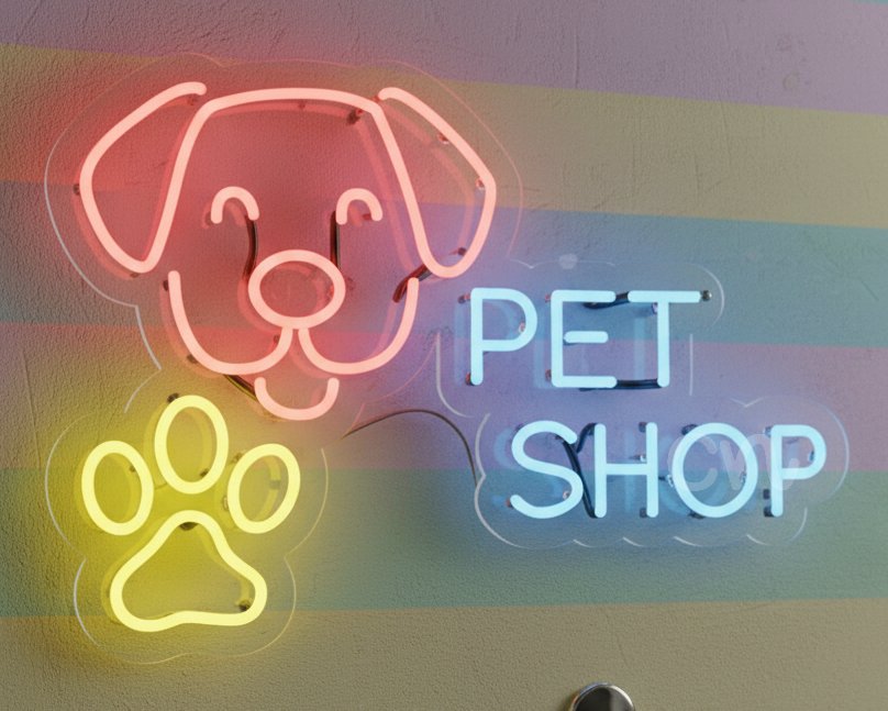 Custom Neon | Pet Shop Neon Sign | 17x24