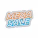 Custom Neon | Mega Sale Neon Sign | 15x23 | Orange Light Blue Neon Sign for Retail and Decor 3