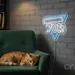 Custom Neon | 70% Off Neon Sign | 20x22 Inches | Ice Blue and White Neon Sign 2