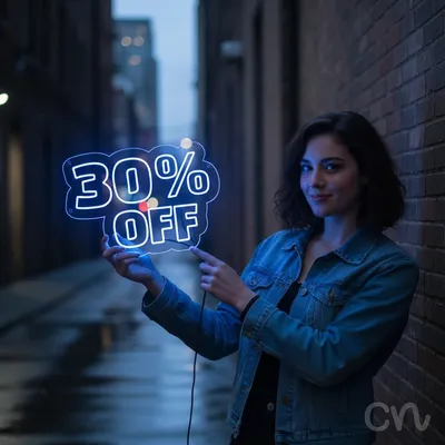 Custom Neon | 30% Off Neon Sign | 18x24 | Blue Neon Sign for Decor and Parties