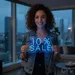 Custom Neon | 10% Sale Neon Sign | 17x25 | Light Blue Neon Sign for Promotions 1