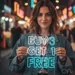 Custom Neon | Buy 3 Get 1 Free Neon Sign | 25x25 Inches | White Blue Neon Sign 2