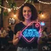 Custom Neon | It Was on Sale Neon Sign | 23x21 | Light Blue and Red Neon Sign 1