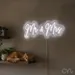 Custom Neon | Mr & Mrs Neon Sign | 12x30 | Warm White 2