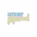 Custom Neon | Lets Get Married Neon Sign | 17x30 | Ice Blue Soft Yellow Bright Light 3