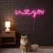 Custom Neon | Love You Neon Sign | 10x30 | Hot Pink 2