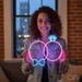 Custom Neon | Wedding Rings with Bow Tie and Diamond Neon Sign | 28x29 | Hot Pink Ice Blue 1