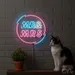 Custom Neon | Mr & Mrs Neon Sign | 24x24 | Blue Pink White 2