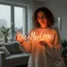 Custom Neon | You+me=love Neon Sign | 10x30 | Warm Orange Color for Romantic Decor 1