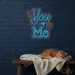 Custom Neon | You Me Neon Sign | 27x23 | Blue and Pink Neon Sign for Romantic Decor 2