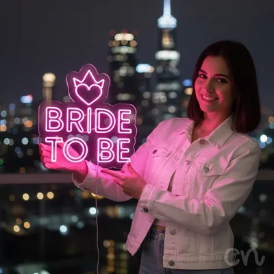 Custom Neon | Bride to Be Neon Sign | 25x24 | Hot Pink