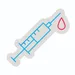 Custom Neon | Syringe with Drop Neon Sign | Blue & Red | 24x22 3