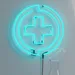 Custom Neon | Medical Cross Neon Sign | Blue | 15x15 2
