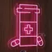 Custom Neon | Prescription Bottle Neon Sign | Pink LED Pharmacy & Medical Wall Art | 20x17 2