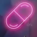 Custom Neon | Pill Neon Sign | 15x15 | Pink 2