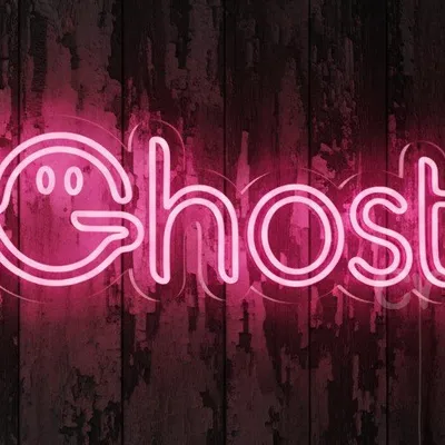 Custom Neon | Ghost Neon Sign | 10x30 | Red