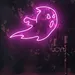 Glowing Ghost Neon Sign | 18x24 Red LED Wall Light | Spooky Spirit Design for Halloween Parties, Haunted Houses, Bars, Bedrooms & Events | Creepy Yet Fun Decorative Neon Accent 1