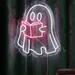 Custom Neon | Singing Ghost Neon Sign | Pink & White | 24x20 2