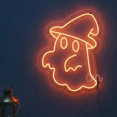 Custom Neon | Wizard Ghost Neon Sign | 24x18