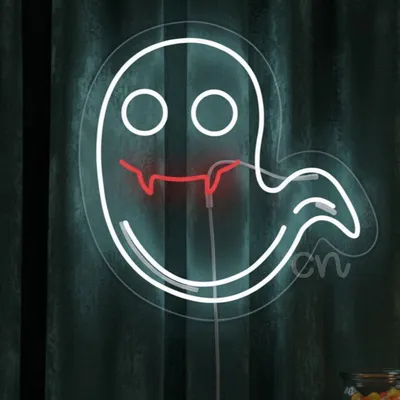 Custom Neon | Vampire Ghost Neon Sign | 24x24