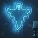 Blue Ghost Neon Sign – 24x22 Spooky LED Wall Light, Creepy Halloween Neon Spirit Artwork for Bedroom, Bar, Game Room, Haunted House, Scary Decor, Horror Neon Art for Parties & Gothic Home Decoration 1