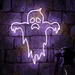 Custom Neon | Pink Ghost Neon Sign | 24x21 2