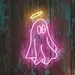 Custom Neon | Angel Ghost Neon Sign | Pink & Yellow | 24x15 2