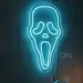 Custom Neon | Ghost Face Neon Sign | Blue | 24x13 1