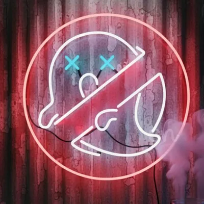 Custom Neon | Ghostbusters-Inspired Neon Sign | Red, White & Blue | 24x24