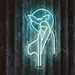 Custom Neon | Neon Ghost with Bat Sign | Blue | 24x13 1