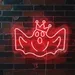Custom Neon | Crowned Ghost Neon Sign | 18x24 Yellow 1