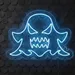 Blue Ghost Neon Sign 20x27 Inch – LED Spooky Halloween Neon Wall Light for Haunted House, Bar, Party, Bedroom, Gaming Room, Scary Decor, Horror Theme, Neon Wall Art, Unique Gift for Ghost Lovers 2