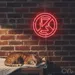 Custom Neon | No Phones Neon Sign | 24x24 | Neon Red for Room Decor, Bars and Lounges 2