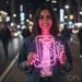 Custom Neon | Smartphone with Thumbs Up Neon Sign | 27x26 | Neon Pink 1
