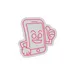 Custom Neon | Smartphone with Thumbs Up Neon Sign | 27x26 | Neon Pink 3