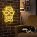 Custom Neon | Hipster Face with Bow Tie Neon Sign | 23x20 | Yellow 2
