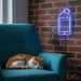Custom Neon | Smartphone Design Neon Sign | 24x13 | Blue Light for Tech Lovers 2