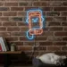 Custom Neon | Smartphone with Headphones Neon Sign | 25x16 | Orange Blue 2