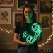 Custom Neon | Telephone Neon Sign | 23x21 Inches | Green Color for Home Bar Decor 1