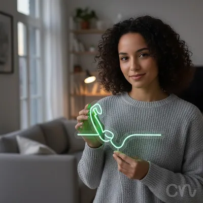 Custom Neon | Telephone Neon Sign | 15x27 | Green Light for Home Bar Restaurant Pub