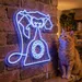 Custom Neon | Telephone Neon Sign | 28x32 | Ice Blue | Bright LED Wall Decor 2