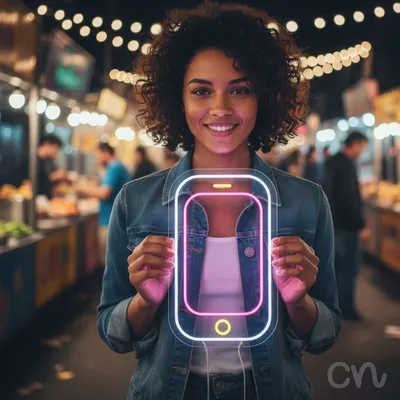 Custom Neon | Smartphone Shape Neon Sign | 26x16 Inches | Pink and Yellow Neon Sign