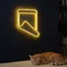 Custom Neon | Ice Cream Cone Neon Sign | 27x24 Inches | Yellow Neon Sign for Dessert Shops 2