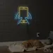 Custom Neon | Smartphone and Hands Neon Sign | 27x27 | Yellow, Blue 2