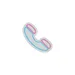 Custom Neon | Telephone Neon Sign | 20x20 | Hot Pink Ice Blue Neon Sign 3